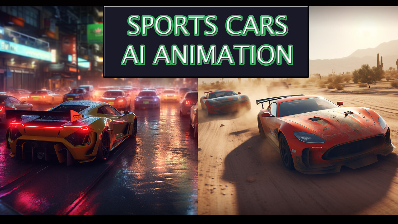 Sports Cars Street Race MiniMaxAI Animation #aianimation #streetracing #fastandfurious #sportscars