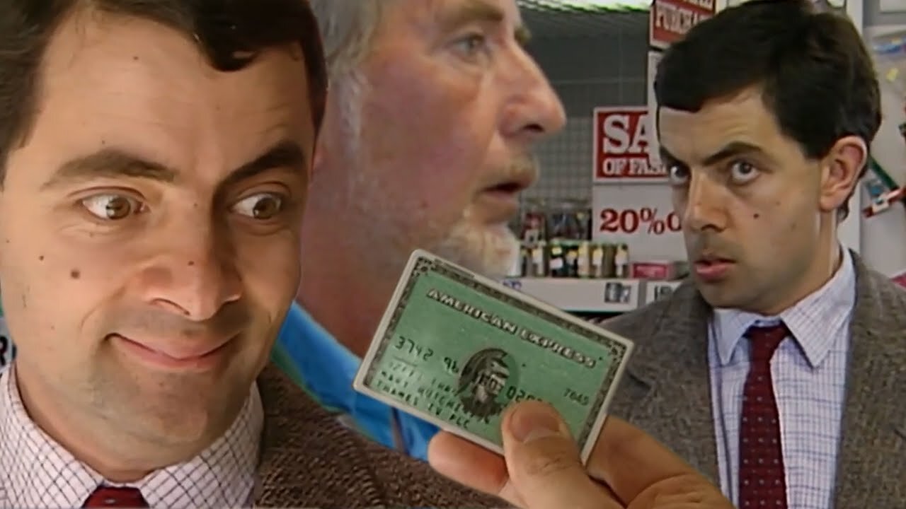 Mr Bean Funny Shopping and his Credit Card Swap