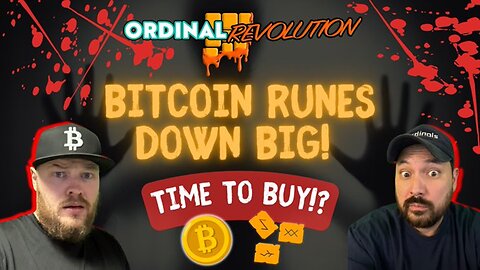 🫤BITCOIN RUNES DOWN BIG! (Is It Time To Buy?!)🤑