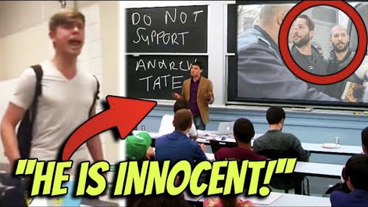 ANDREW TATE FAN DEFENDS HIM IN SCHOOL AGAINST TEACHER!