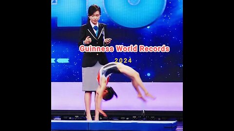 Astounding flips from talented young gymnast Li Jiamin (China) #GuinnessWorldRecords