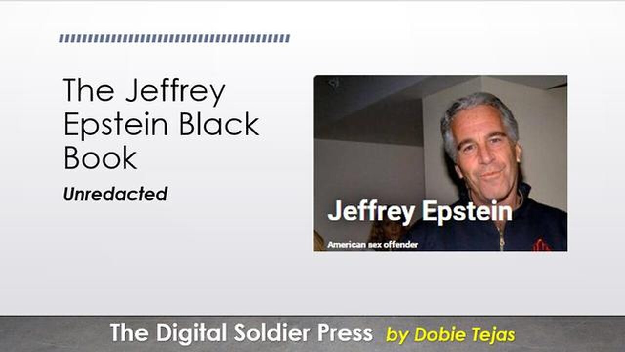 THE JEFFREY EPSTEIN BLACK BOOK UNREDACTED.