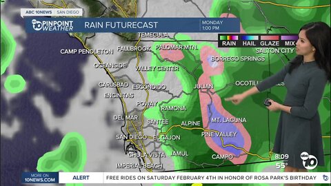 ABC 10News Pinpoint Weather for Sun. Jan. 29, 2023