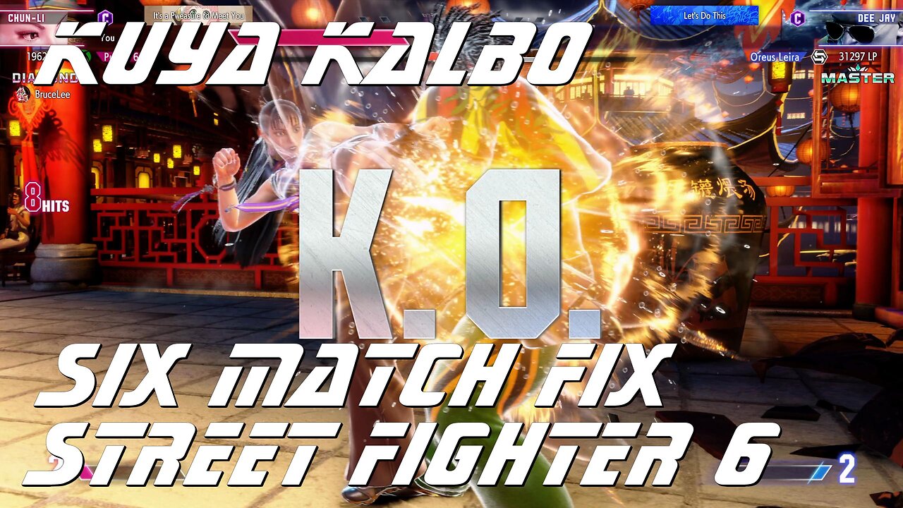 Kuya Kalbo Six Match Fix with Chun Li on Street Fighter 6 as Puyat 05-02-2024