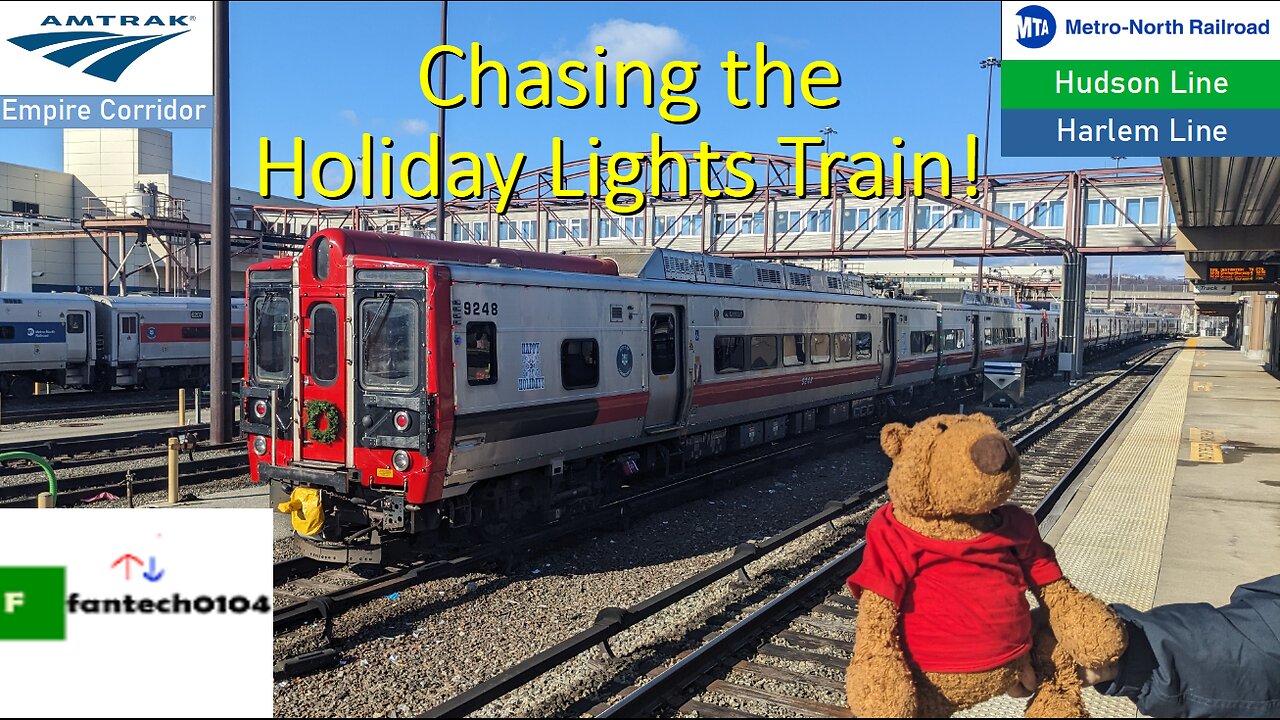 Chasing the Metro North Holiday Lights Train on the Hudson & Harlem lines! Featuring tons of trains!