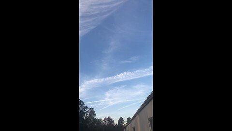 Chem trails over Brunswick Georgia