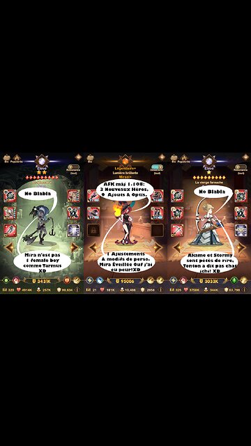 AFK Arena Txt MAJ 1.108 musique no blabla