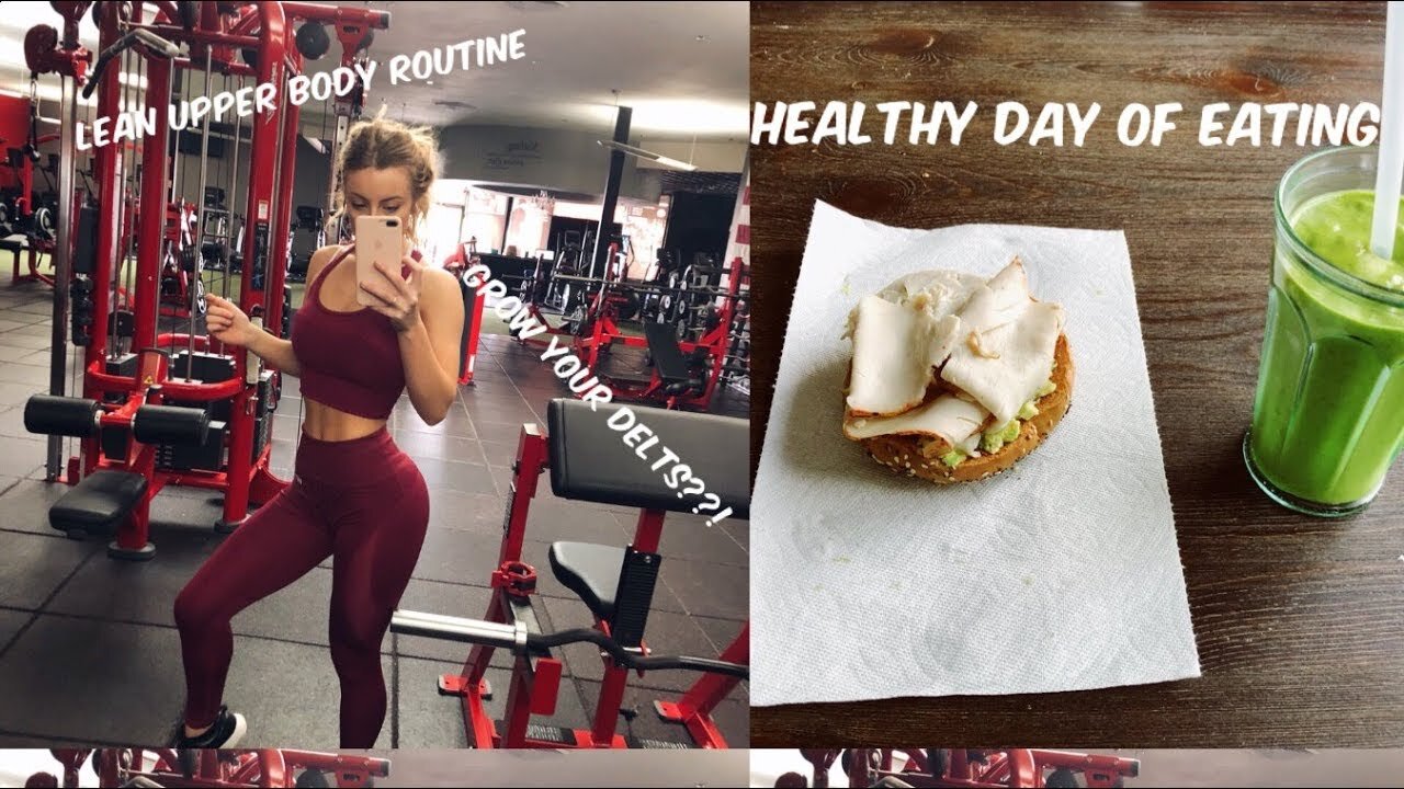 WHAT I EAT IN A DAY + upper body routine!