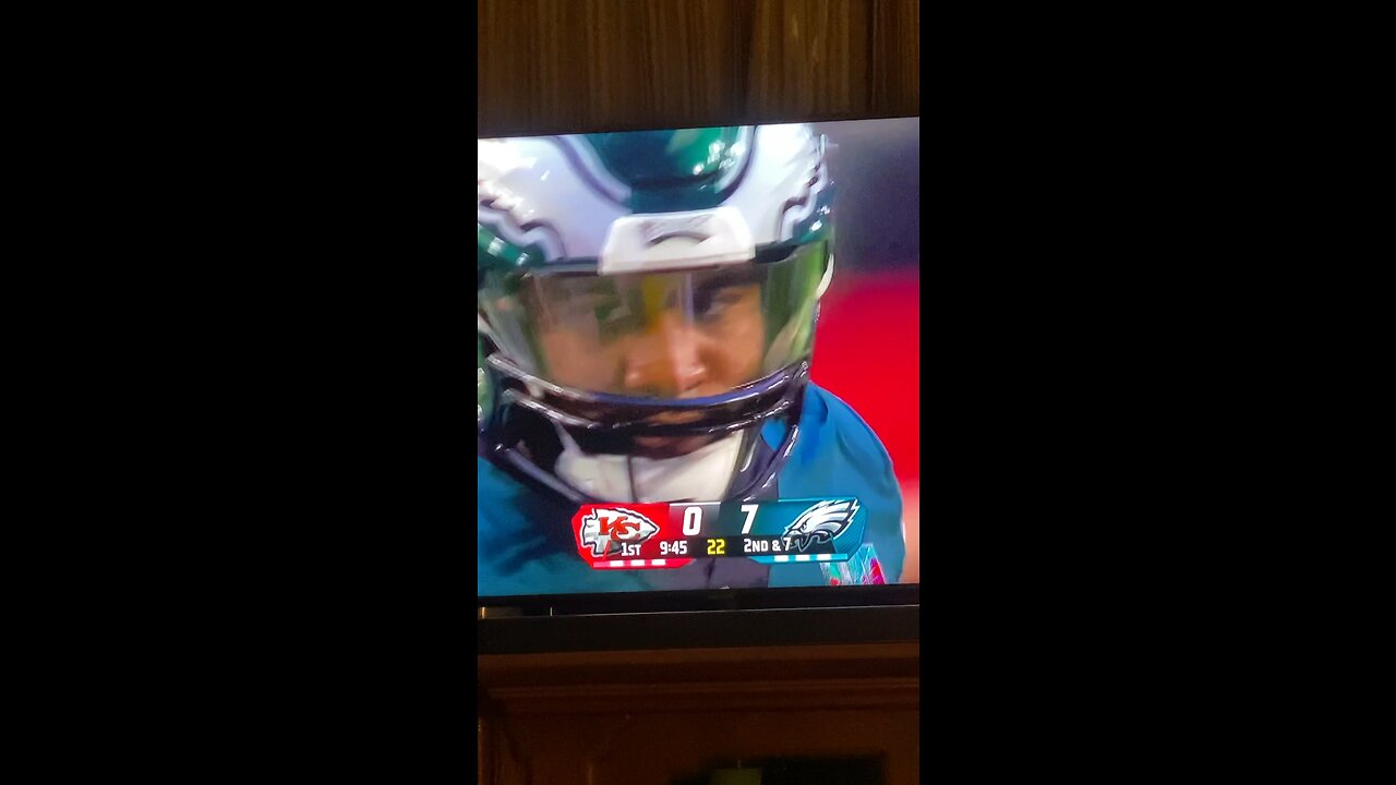 Pretty watching us watch the Super Bowl