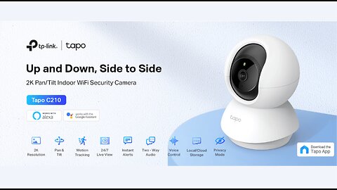 TP-Link Tapo 2K Pan/Tilt Security Camera for Baby Monitor