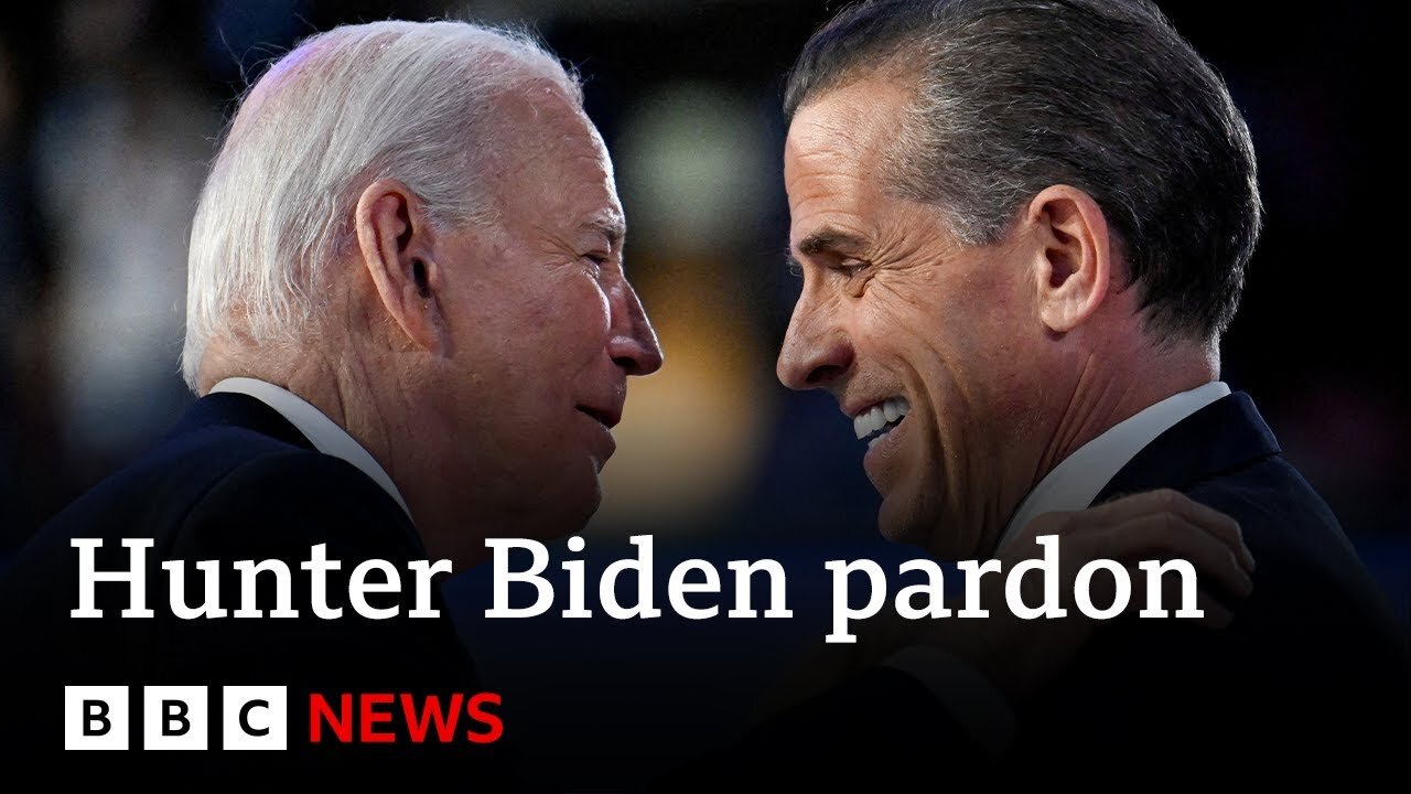 Donald Trump calls Joe Biden’s official pardon of son Hunter ‘an abuse’ | BBC News