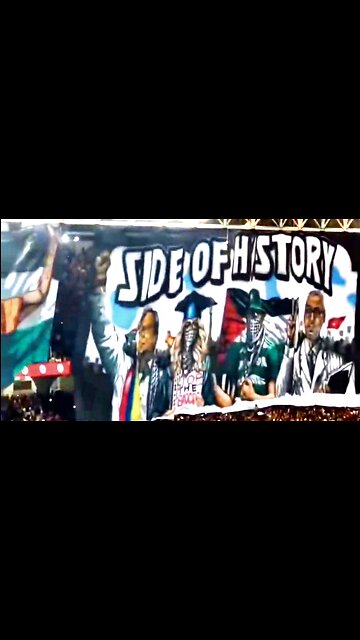 Tunisian Esperance Fans Put on Dope Art Display in Support of Palestine