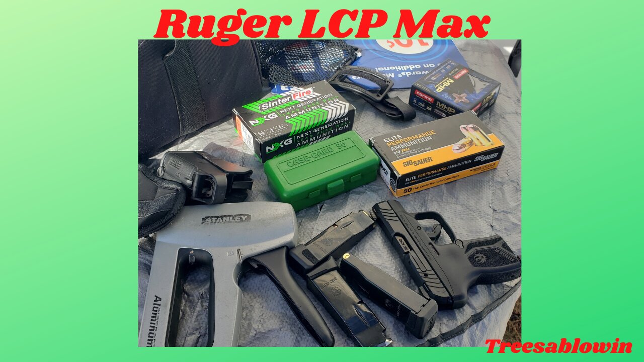 My Ruger LCPMax 1st Shots Part 1