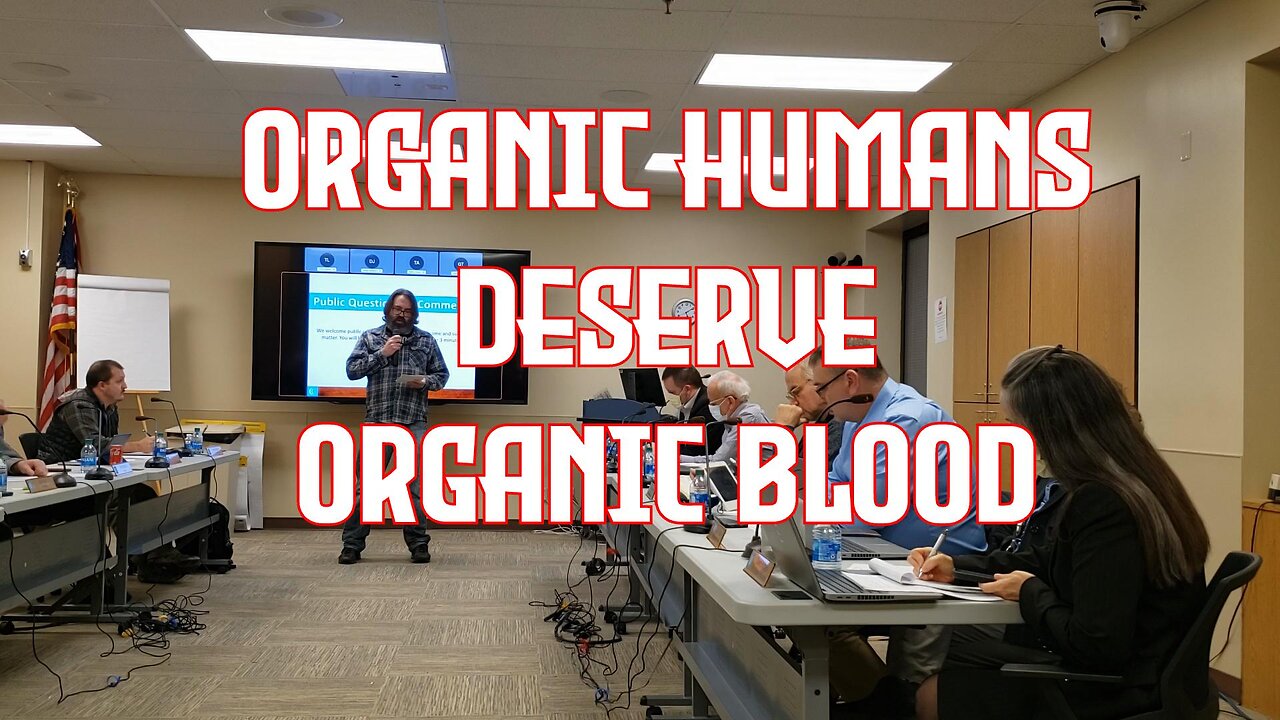 Demand Organic Blood for transfusions