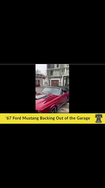 '67 Ford Mustang Backing Out of the Garage