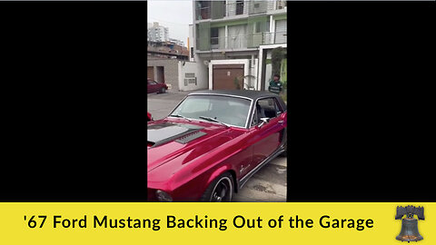 '67 Ford Mustang Backing Out of the Garage