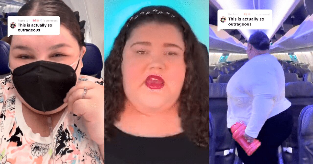 Outraged Obese TikToker Claims Airline Ignored Her ‘Basic Needs’ by Making Purchase Multiple Seats