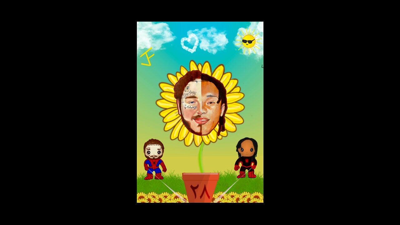 Sunflower Post Malone Swae Lee Painting Animation