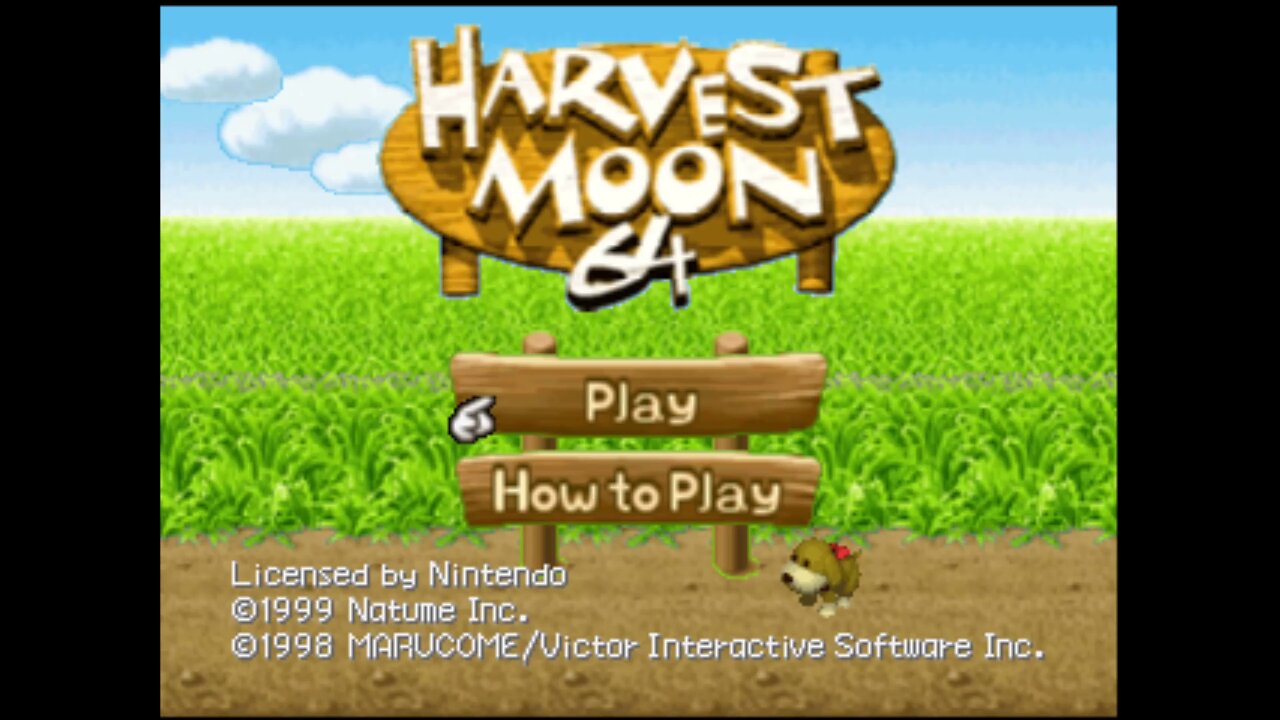 Harvest Moon 64 (Nintendo 64): New Game Start Presentation