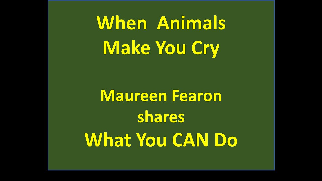 Therapy Technique EFT for when caring for pets make us cry