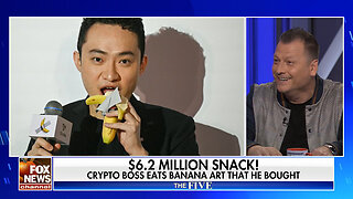 Crypto Boss Eats $6.2 Million Banana He Bought In Art Sale