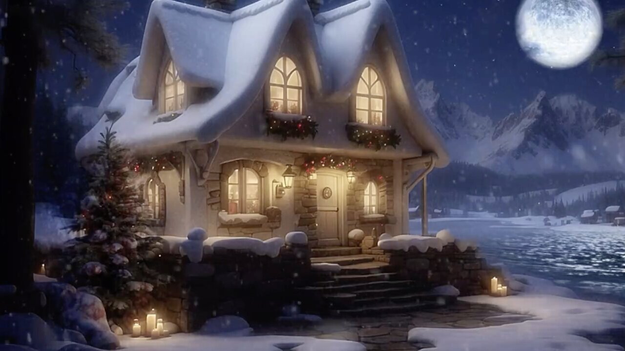 🔔🎄❄️ Christmas Cottage Ambience: New 2025, Christmas Music Winter Wonderland.