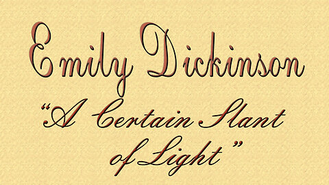 Emily Dickinson: A Certain Slant Of Light | Official Trailer | Monterey Media