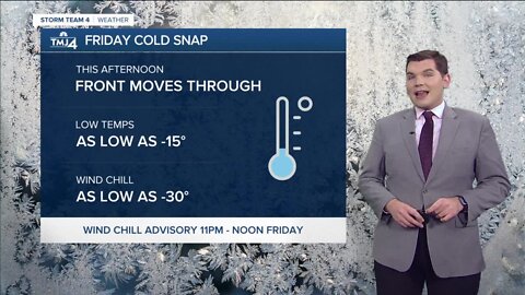 Southeast Wisconsin weather: Wind Chill Advisory to take effect Thursday night
