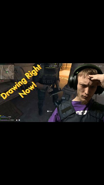 In a middle Of War And Playing On Tablet