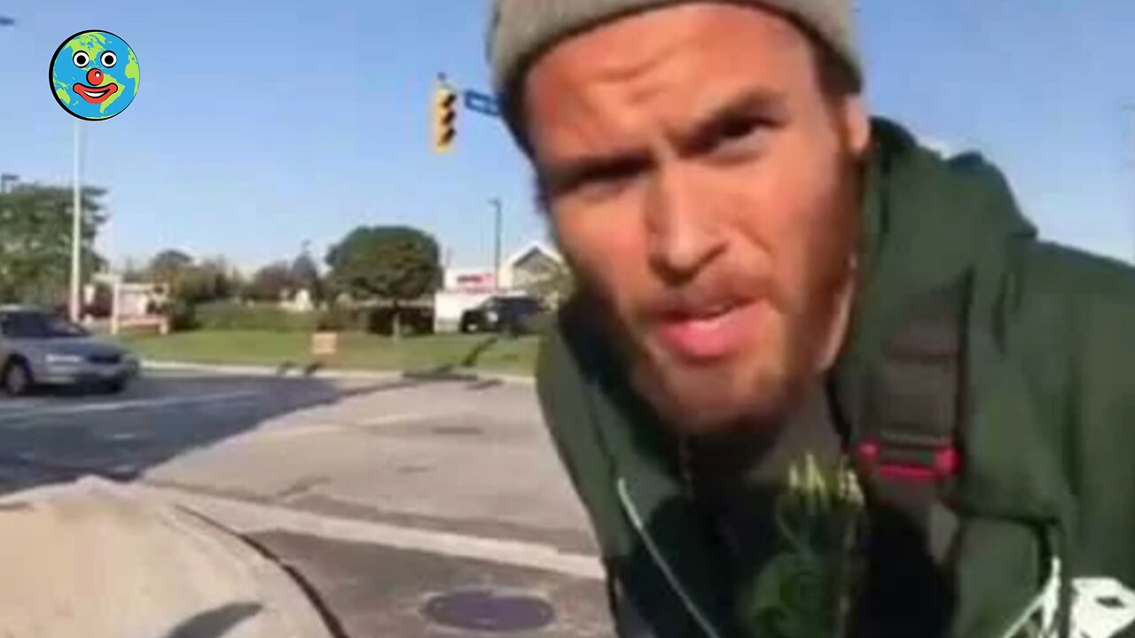 Vegan thinks he can stop a truck 🥴