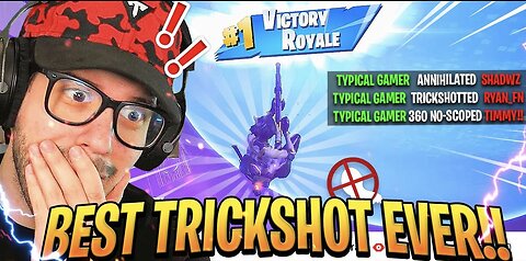 Typical Gamer hitting Crazy Trickshots On Fortnite!!