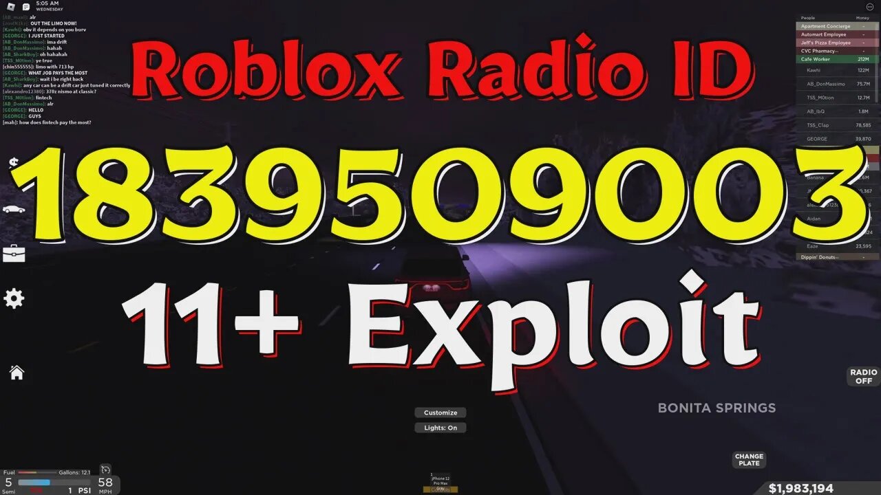 Exploit Roblox Radio Codes/IDs