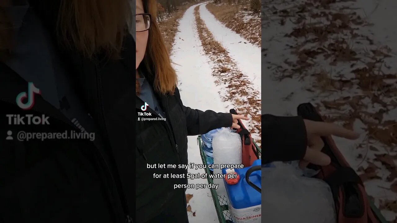 Hauling and Storing Water During The Winter #waterstorage #winterprep