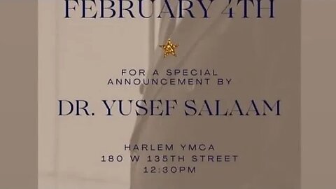 The dr yusef salaam @ys4thepeople City Council District 9 Campaign Launch Press Conference 2/4/22