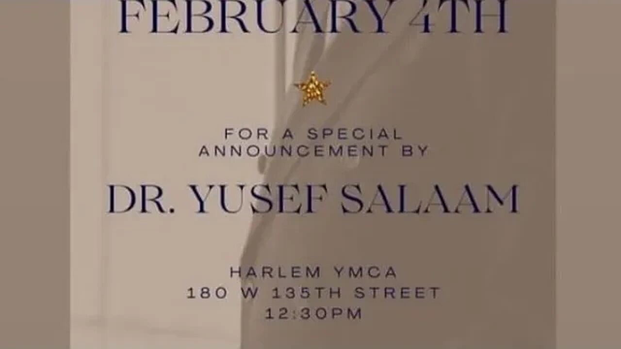 The dr yusef salaam @ys4thepeople City Council District 9 Campaign Launch Press Conference 2/4/22