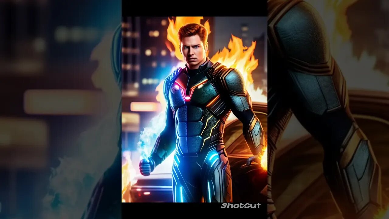 Human Torch AI Generated Artwork