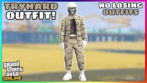 Easy Tan Joggers Invisible Torso Glitch Tryhard Modded Outfit (No Transfer) (GTA Online)