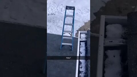 A ladder kills itself