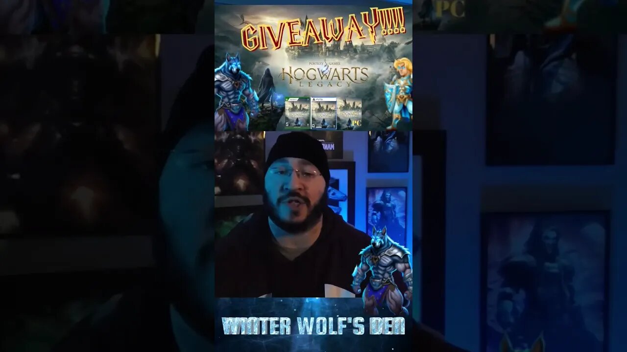 Winter Wolf's First Giveaway #HogwartsLegacy #TheLastOfUs #shorts