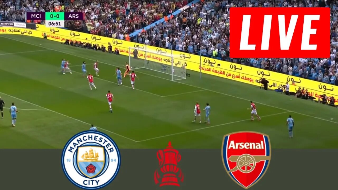 Manchester City vs Arsenal: Live Match Preview | England FA CUP 2023 | PES 21