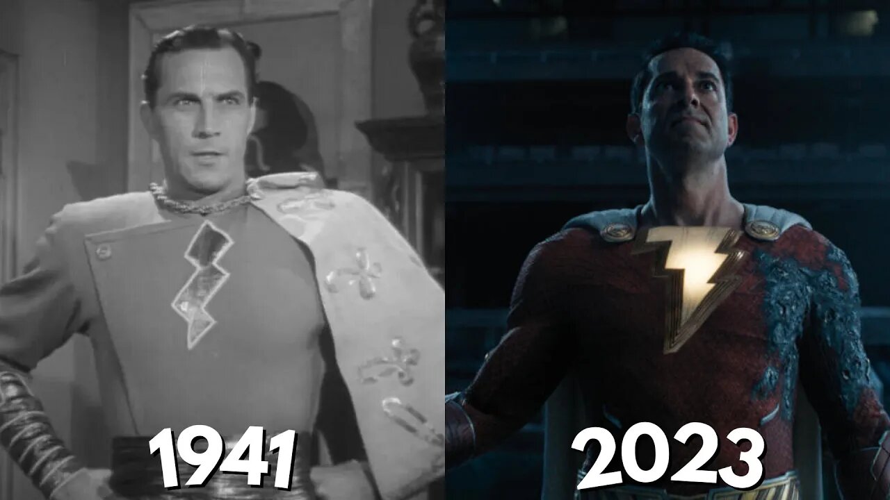 Evolution of Shazam in Movies, Cartoons & TV 1941-2023