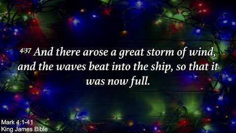 Sunday Morning, December 1st - The Troubled Sea