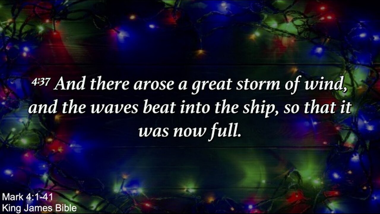 Sunday Morning, December 1st - The Troubled Sea