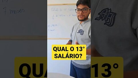 Como calcular o décimo terceiro salário? #matemática #décimoquartosalário #aprender