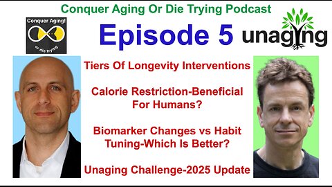Conquer Aging Or Die Trying Podcast Episode 5: Crissman Loomis ‪@Unaging.com