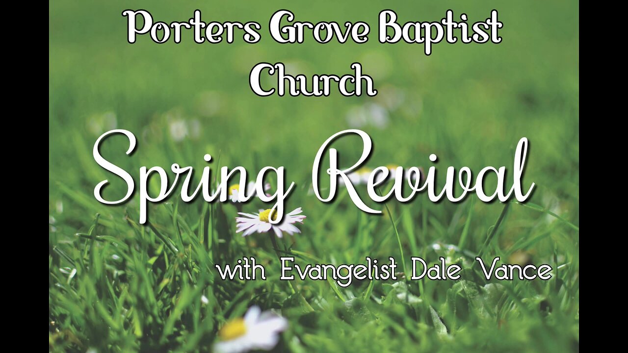 PGBC's Spring Revival 5/9/24 Stream w/ Dale Vance