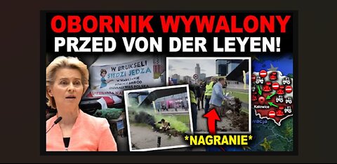 WŚCIEKLI ROLNCY ROZRZUCILI OBORNIK W TRAKCIE PRZEMÓWIENIA VON DER LEYEN!