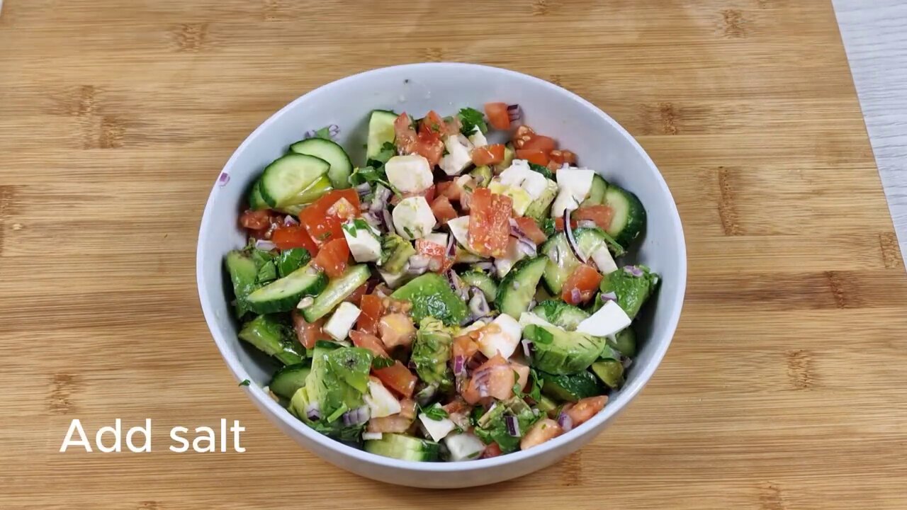 Such a delicious avocado salad!