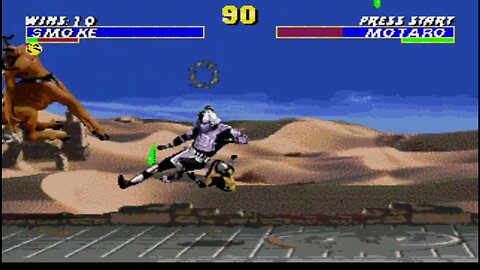 Ultimate Mortal Kombat Trilogy (Genesis) - Smoke MK3 - Hardest - No Continues