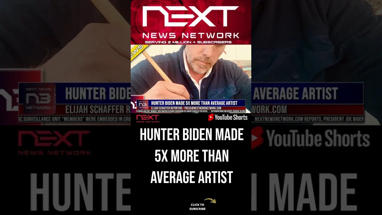 Hunter Biden Made 5X More than Average Artist #shorts